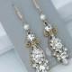 KATIE  - vintage inspired bridal earrings, wedding jewelry, crystal earrings, chandelier earrings, wedding earrings, wedding accessory