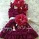 Raspberry Plum Flower Dress set, girls dress, Birthday dress,baby girls, flower girl dress, birthday dress, Plum dress, Flower dress,wedding