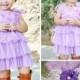 Lavender Chiffon Dress // Toddler FLOWER GIRL DRESSES // Wedding Dress // Little Girls Dresses // Lots Of Colors