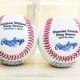 4 Personalized Baseballs, Custom Engraved Groomsmen Gift, Best Man and Ring Bearer Gift, Wedding Keepsake