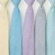 Boys Neckties - Striped Seersucker II - Fuschia, Yellow, Teal, Purple, Gray, Mint/Aqua, Navy/Red