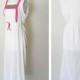 70s Nylon Nightgown - Sleeveless - Womens Nightgowns - White Nightgown Lingerie - Summer Nightgown - Long Nightgown - Maxi - Full Length