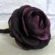 Mens wedding boutonnieres Plum purple Ranunculus Boutonniere Groomsmen Boutonniere
