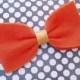 Dog Halloween Costume doggie Bow Tie Collar Attachment Pet Outfit Slider ORANGE bowtie formal wear, Clothing wedding SMALL or LARGE