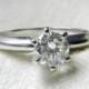 Platinum Engagement Ring .65 Ct Platinum Diamond Engagement Platinum Ring Diamond Ring