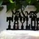 Personalized Western Country Rustic Font Custom Name Wedding Cake Topper