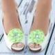 Light Green Shoe Clips - Wedding, Bridesmaid, Date Night, Party, Everyday wear