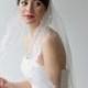 Bridal Veil, Traditional Veil, Wedding Veil, Lace Edge Veil, Wedding Hair Accessory, Illusion Veil