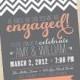 Engagement Party Invitation, Engagement Invitation, Chalkboard Invitation, Engaged Invitation, He Asked She Said Yes, Party /CHALKBOARD