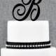 Personalized Monogram Initial Wedding Cake Toppers -Letter B, Custom Monogram Cake Toppers, Unique Cake Toppers, Traditional Initial Toppers