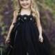 Black Tutu Dress...Birthday Tutu Dress.. Flower girl dress...Black Flower girl dress...Little black dress...Mini Bridesmaid