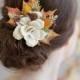 rustic bridal hairpiece