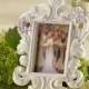 White Baroque Photo Frame/Place Card Holder