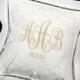 Ring Bearer Pillow, Irish Linen Ring Bearer Pillow, Monogrammed Wedding Ring Pillow, Style 5823