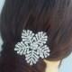 Hair Ornaments, Bridal Rhinestone Crystal Hair Comb, Wedding hair accessories, Bridal Snowflake Flower Hair Comb, Tiara Vintage, DJ98802C1