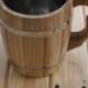 Wooden Beer mug 0,8 l (27oz) , natural wood, stainless steel inside,groomsmen gift