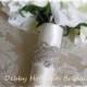 Beaded Rhinestone Crystal Bridal Bouquet Wrap, Wedding Bouquet Cuff, Cuff Bracelet, No. 1196BW, Wedding Accessories, Bouquet Wrap, Cuff