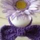 Rich Purple Crochet Kitty Bowtie - Photo Prop - Dress Up - Will You marry Me