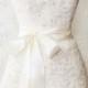 Bridal Sash - Romantic Luxe Satin Ribbon Sash - Wedding Sashes - Soft Ivory - 2.25 in - Bridal Belt