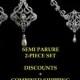 Chandelier Bridal Jewelry, Statement Necklace, Art Deco Earrings, Swarovski Crystal Pearl, CARMEN SILVER A