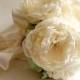 Wedding Bridal Bouquet, Bridesmaid Bouquet, Fabric Flower Bouquet