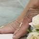 barefoot sandals,beach wedding barefoot sandals, bridal foot jewelry,beautiful barefoot sandals, elegant wedding shoes, grecian goddess, footless sandles, destination wedding,