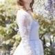 White wedding gown for flower girl