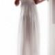 Ivory white One shoulder U-shaped hollow cut sexy chiffon long dress,Bridal gowns for Beach wedding , bridesmaid dresses - New