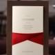 Luxury Coffee Invitation with Elegant Ribbon, High Quality Invitation cards, Ship Worldwide 3-5 Days-- Set of 50 - New