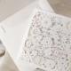 50 Pcs Customized Lace Wedding Invitation Cards With Envelopes and Seals