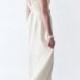 Sample Sale: Lace Boho or Country Chic Wedding Dress with Cap Sleeves Open Back  High Slit - New