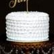 Wedding Cake Topper - Custom Names - Gold