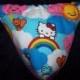 Mens HELLO KITTY CLOUDS G-String Thong Male Wedding Lingerie Underwear