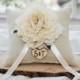 Ring bearer pillow & matching ribbon You personalize with choice of flower