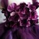 Flower girl dress Deep Purple and Lavender tutu dress, flower top, hydrangea top, toddler tutu dress
