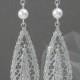 Crystal Bridal earrings  Wedding jewelry Swarovski Crystal Pearl Wedding earrings Bridal jewelry, Shelby Vintage Drop Earrings