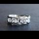Diamond Engagement Ring, Raw Diamond Ring, Size 4 Engagement Ring, Diamond Wedding Band, Rough Diamond Ring Art Deco Engagement Ring Avello