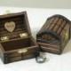 Zelda Wood Treasure Chest for Proposals Wedding Anniversary Ceremony or Graduations See 5 Photos 3.5" Length