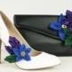Custom Wedding Shoe Clips, Bridal Shoe Clips, Bridesmaid Shoe Clips - You Choose the Colors