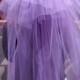 Purple Bachelorette Veil - Veil Clip - Bridal Shower Veil