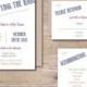 Printable Wedding Invitation, DIY Wedding Invitation, Digital File, Print At Home, PDF, Knot Wedding Invitations - Tying The Knot