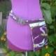 Adjustable Hipster Utility Belt in Dewberry Aviary Fabric