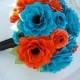 Paper Flower Wedding Bouquet - Customize Your Colors - Made To Order