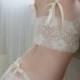 Bridal Panties In Ivory French Lace With Satin Ribbon - 'Sugarberry' Style Underwear - Made To Order Lingerie