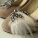 Shoe Clips, Feather Shoe Clips, Black, White, Ivory, Bridal Wedding, Womens, Girls, Gift Ideas