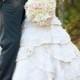 Scalloped, Layerd Lace Wedding Dress By Mary Rosenbaum Photography
