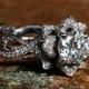 Lotus Diamond Engagement Ring