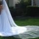 Cathedral Length One Tier Bridal Veil 120 inches In Ivory or White - READY TO SHIP in 3-5 Days