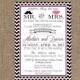5x7 Couples Wedding Shower Invitation - Front only