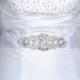 Wedding Sash, Rhinestone Bridal Belt, Crystal Satin Wedding Dress Sash, Jeweled Beaded Wedding Belt, Satin Dress Sash, Champagne, Ivory